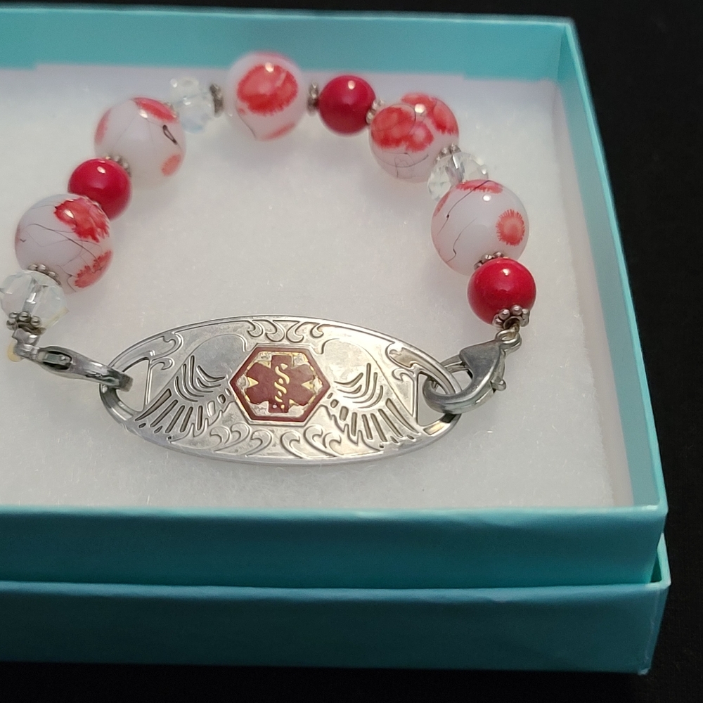 Beaded Bracelet for medical tags